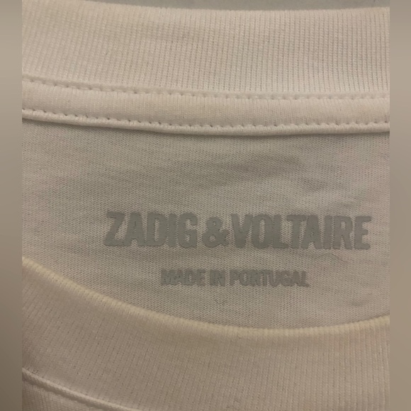 Womens T shirts zadig and Voltaire tee. Size small. Only worn once. - Picture 3 of 3